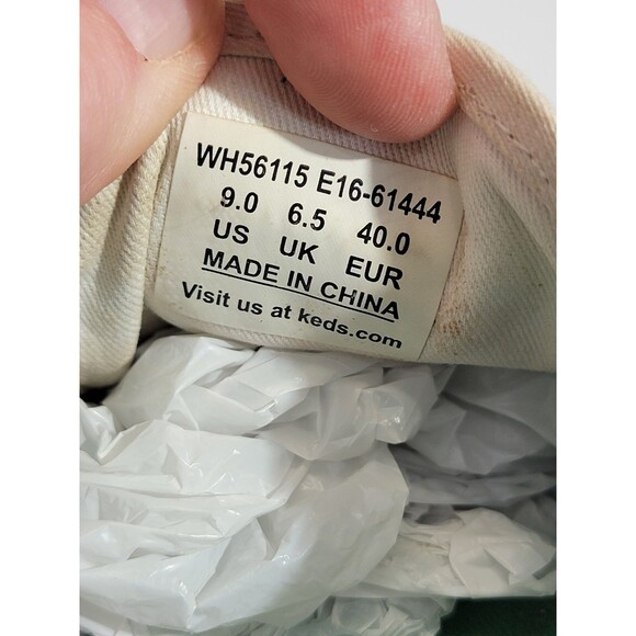 BF Women's Size 9 KEDS White Perforated Leather Lace Up Kickstart Sneakers Shoes - Picture 8 of 10